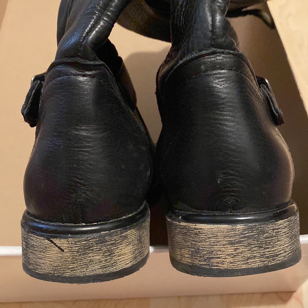 Steve Madden Black Leather Fairmont Boot Size 7.5. Great Condition. See pics. - Picture 5 of 15